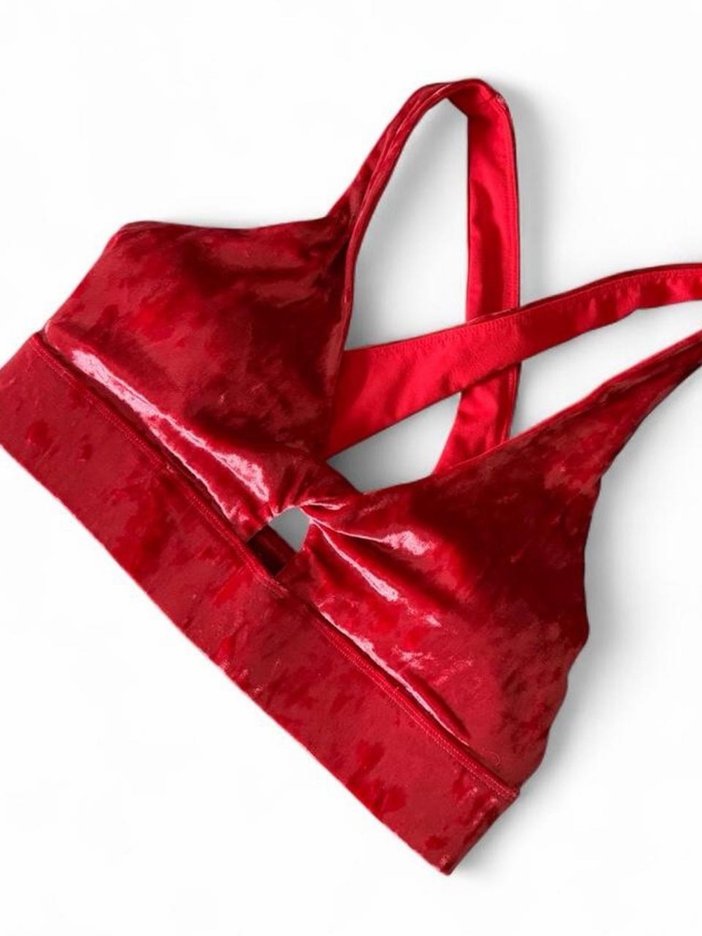 Fabletics Red Velvet Sports Bralette
